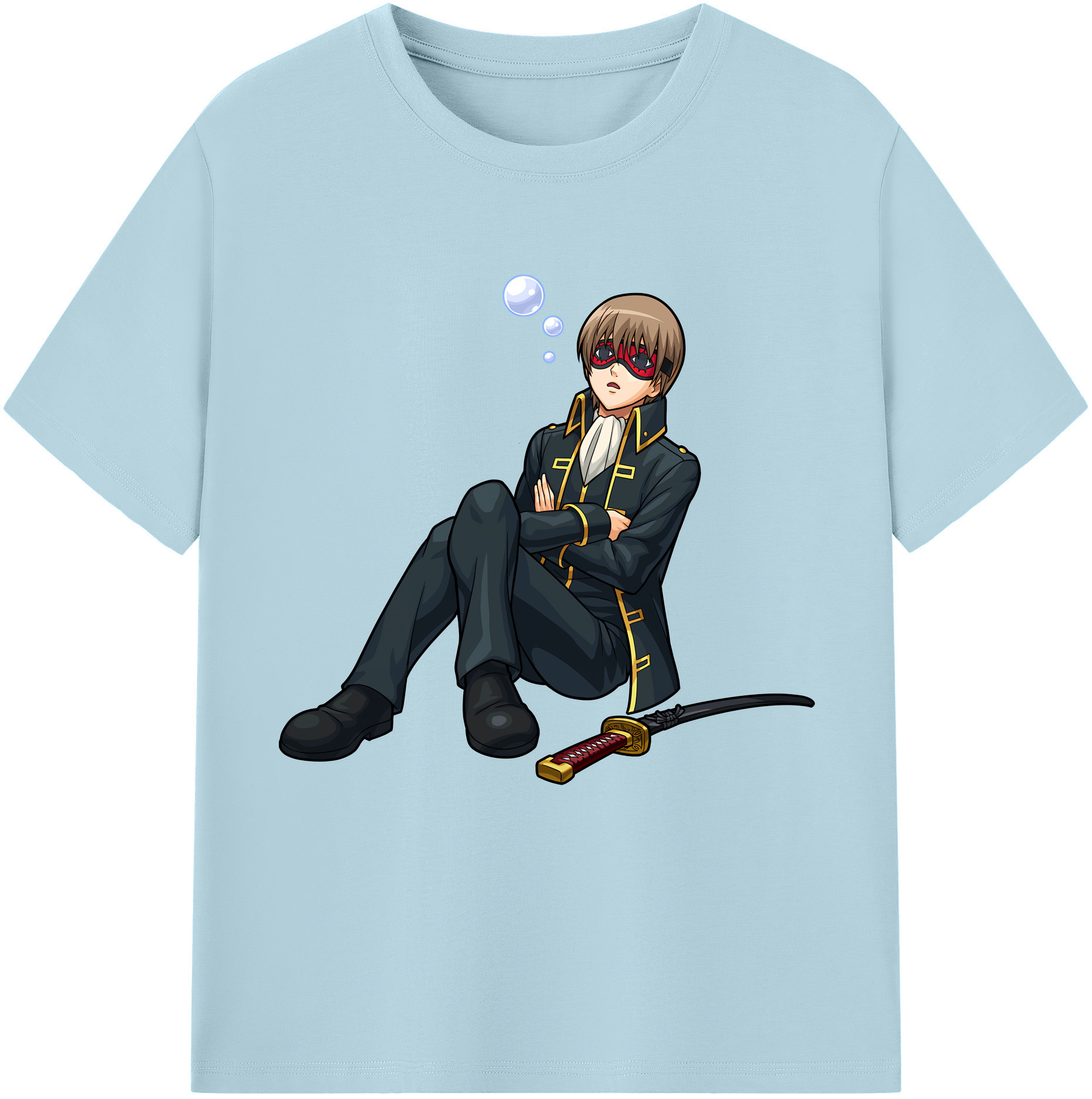 （画像用） ぎんたま 坂田銀時（さかたぎんとき） 神楽 志村新八（しむら しんぱち） GINTAMA Sakata Gintoki Kagura Shimura Shinpachi 綿100％半袖Tシャツ（フロントプリント）